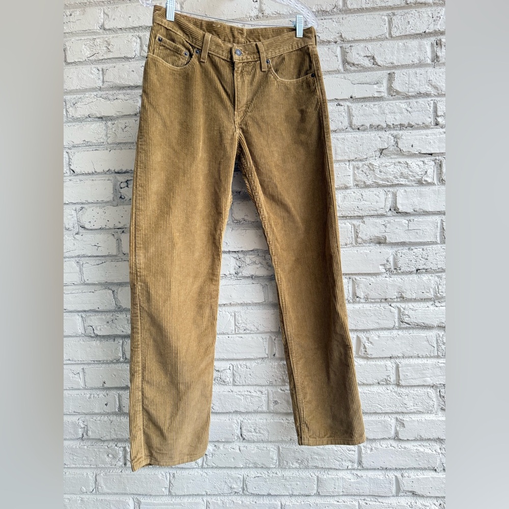 Levis Mens Corduroy Pants 28x30 (fits 30x30) Brown Cotton